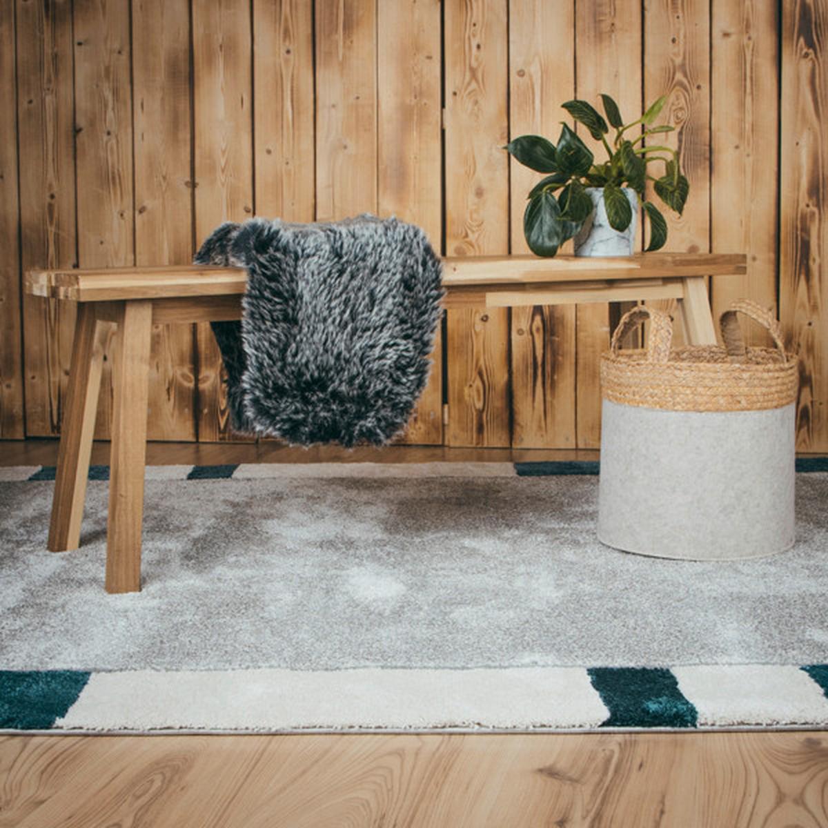 FLACHWEBETEPPICH MY FRISCO 281 - Blau, Basics, Textil (80/150cm)