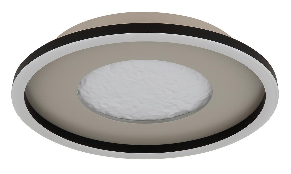Plafonieră cu LED Wiley - alb/străveziu, Basics, plastic/metal (33/5,7cm) - Globo