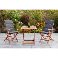 Set Za Balkon Comodoro, Blazini, Les - siva/rjava, Konvencionalno, tekstil/les - Gardenson