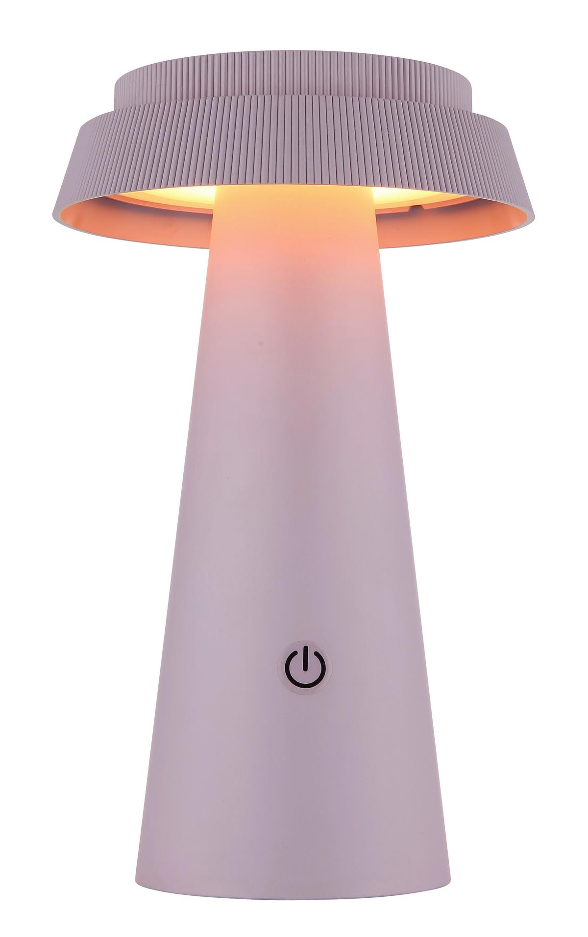 Solarleuchte 36624p  Solar - Pink/Schwarz, Design, Kunststoff (14/23cm) - Globo