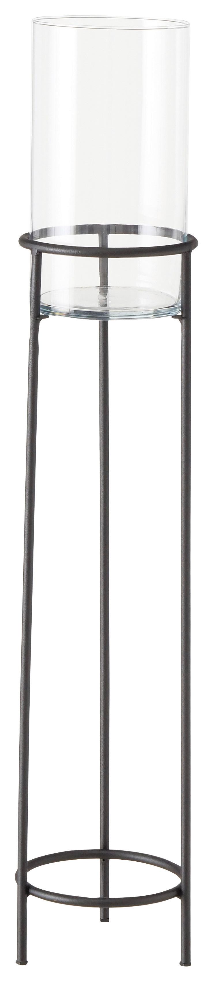 LATARENKA 2035252 - INDUSTRIAL LIVING - czarny, Basics, metal/szkło (22/95cm) - Boltze Home