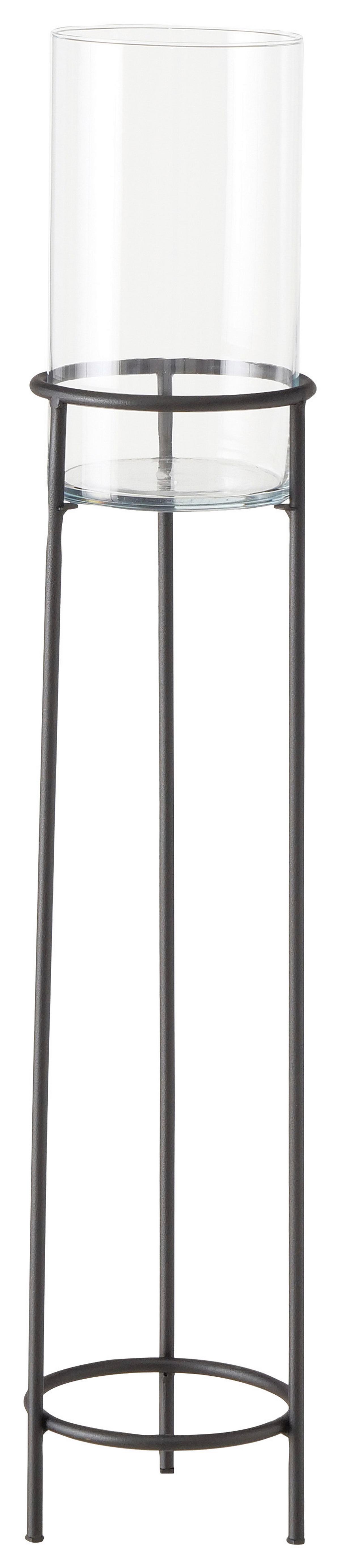 LATARENKA 2035252 - INDUSTRIAL LIVING - czarny, Basics, metal/szkło (22/95cm) - Boltze Home