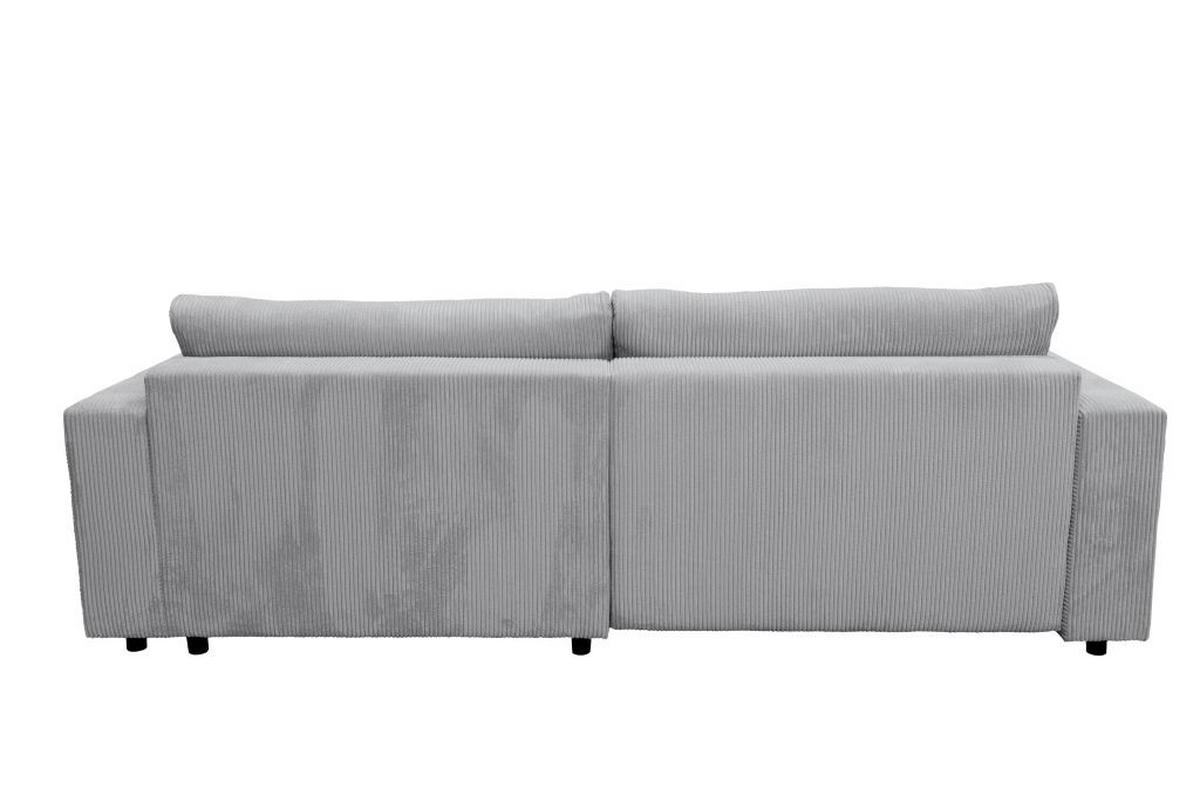 Kutna Garnitura Xela - siva/crna, Moderno, tekstil (265/170cm) - Modern Living