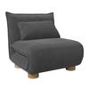 SCHLAFSESSEL BELLA - Dunkelgrau/Naturfarben, MODERN, Holz/Textil (85/76/84cm) - Bessagi Home