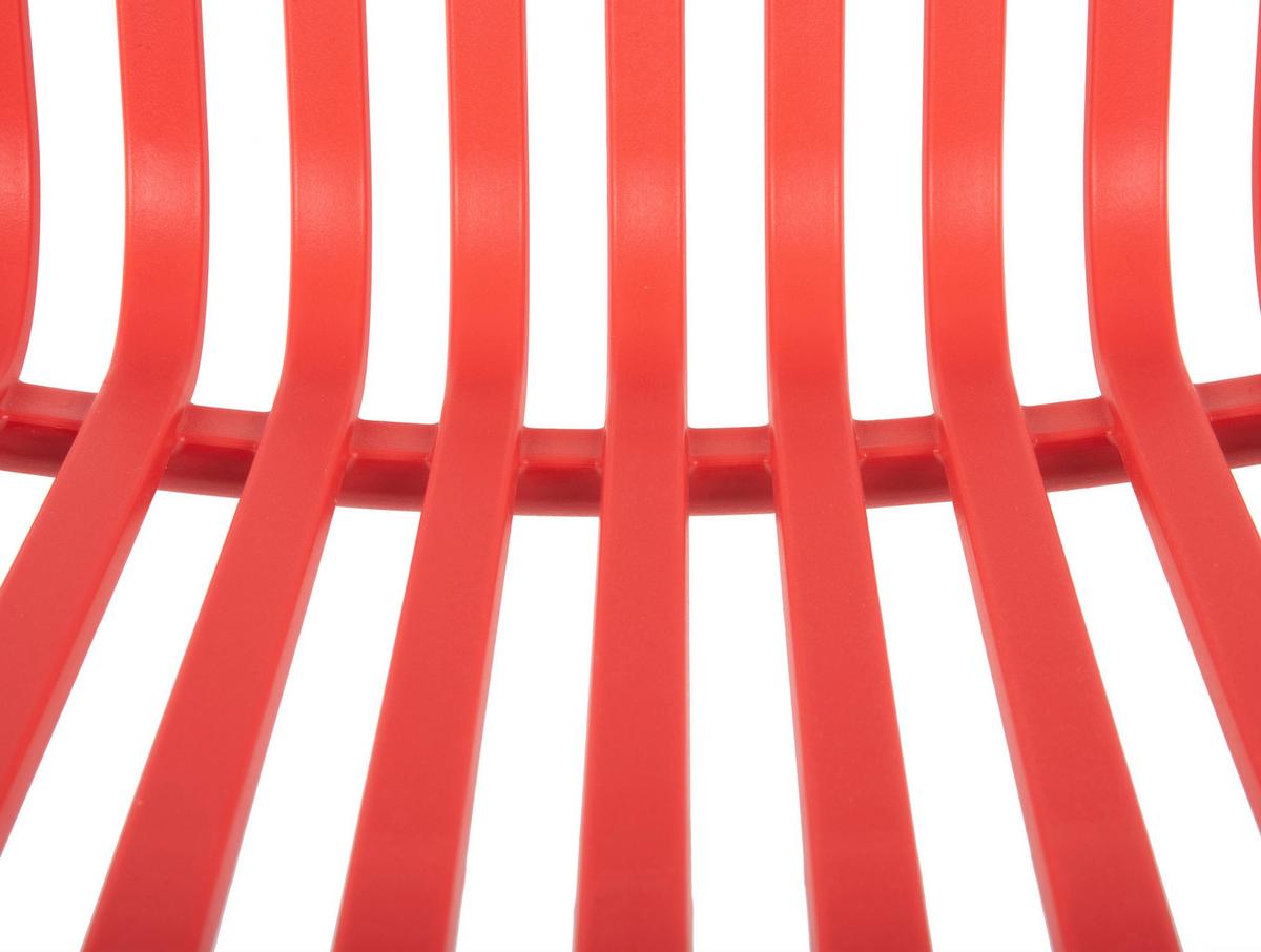 KRZESŁO DINING CHAIR GLEE - jasnoczerwony, Basics, tworzywo sztuczne (42/58/79cm) - Leitmotiv