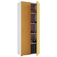 Omara Za Čevlje Vandol, Bela, Barva Bukve - srebrne barve/črna, Design, umetna masa/leseni material (71/180/39cm) - MID.YOU