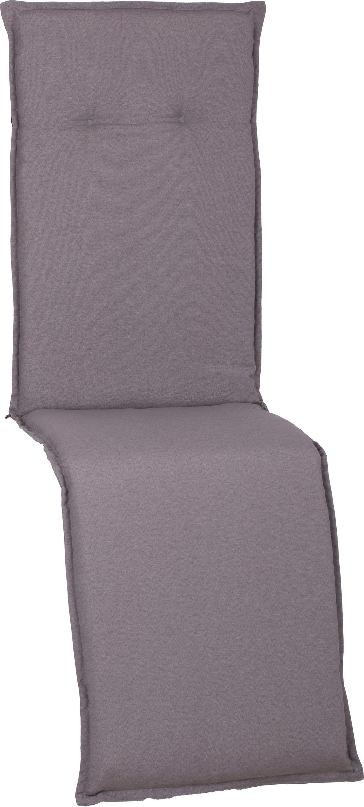 Relaxsesselauflage Tanana ca.170x46x8cm Hellgrau - Hellgrau, Basics, Textil (170/46/8cm) - Gardenson