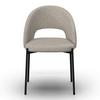 STOL NADIYA - ljusgrå/svart, Modern, metall/trä (52/78/56cm) - Bessagi Home