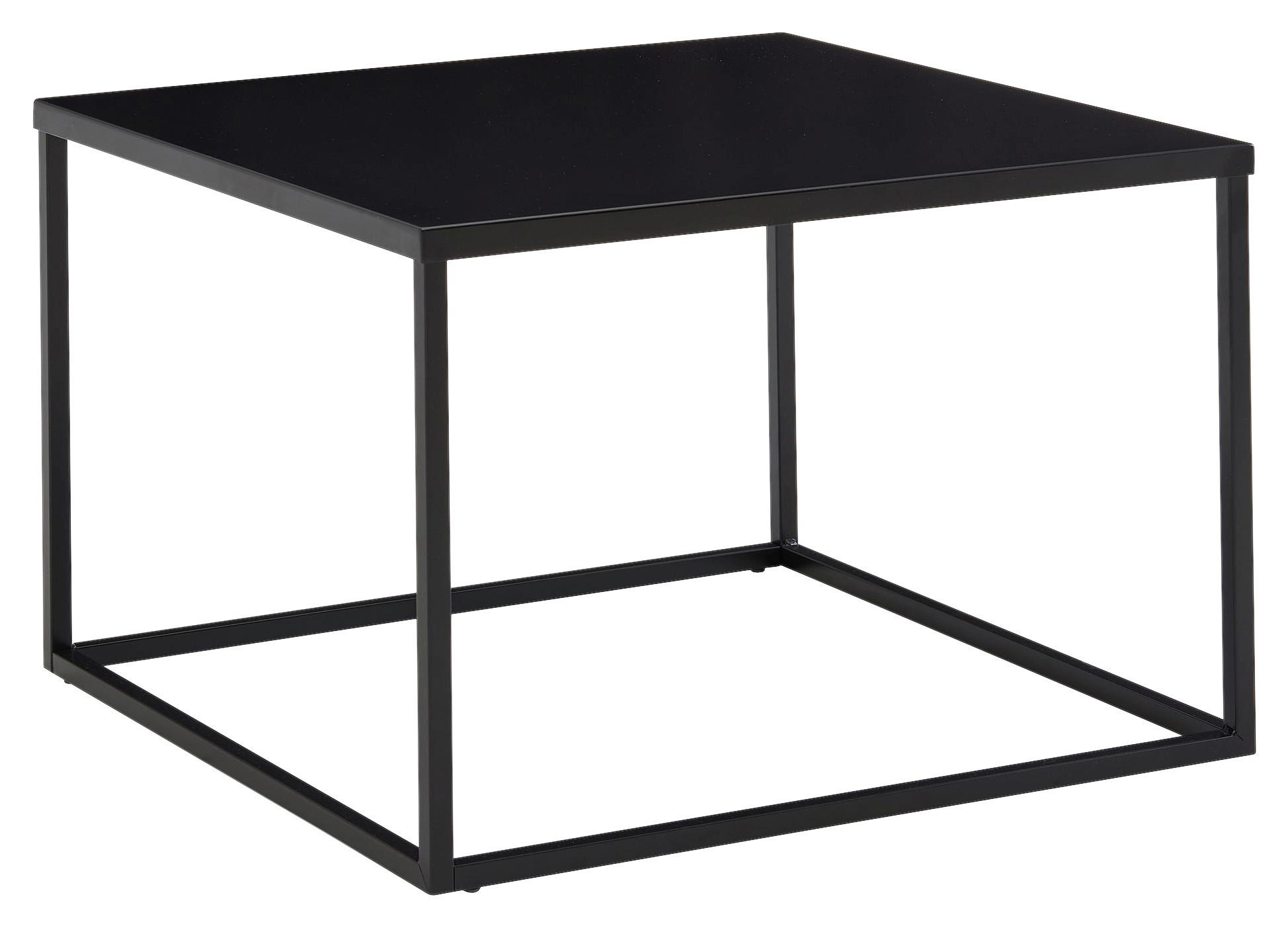 Klubska Miza Wohnling - črna, Moderno, kovina (60/60/40cm) - MID.YOU