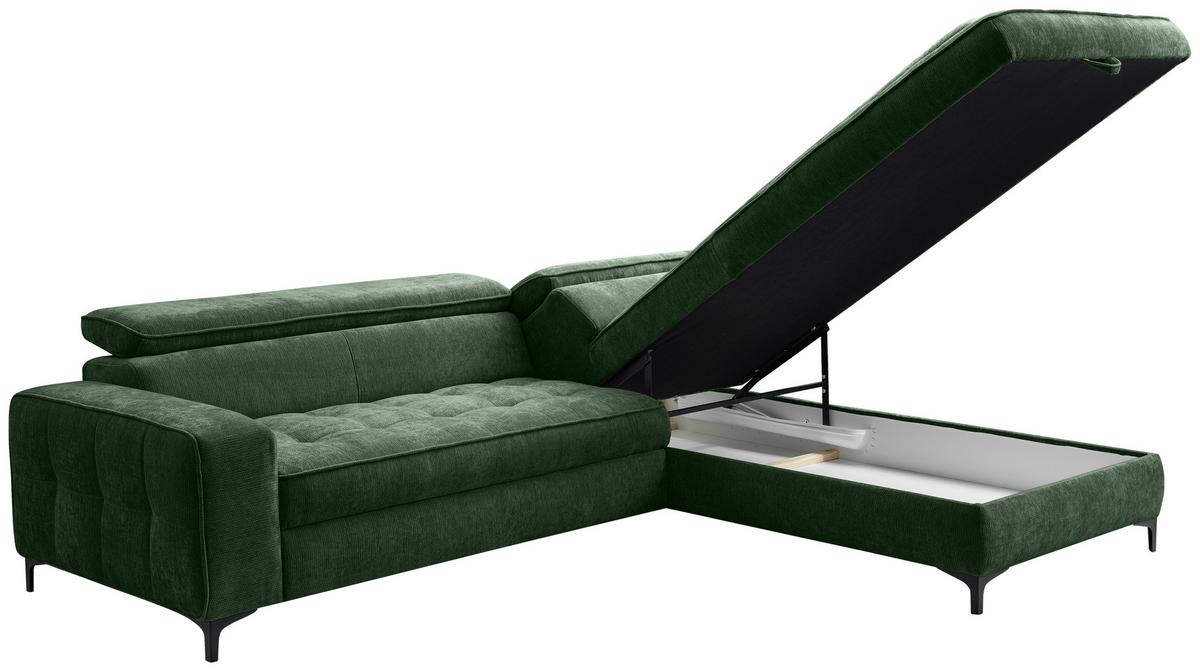 COLțAR TALIA - verde închis, Basics, textil (251/70-90/203cm) - Modern Living