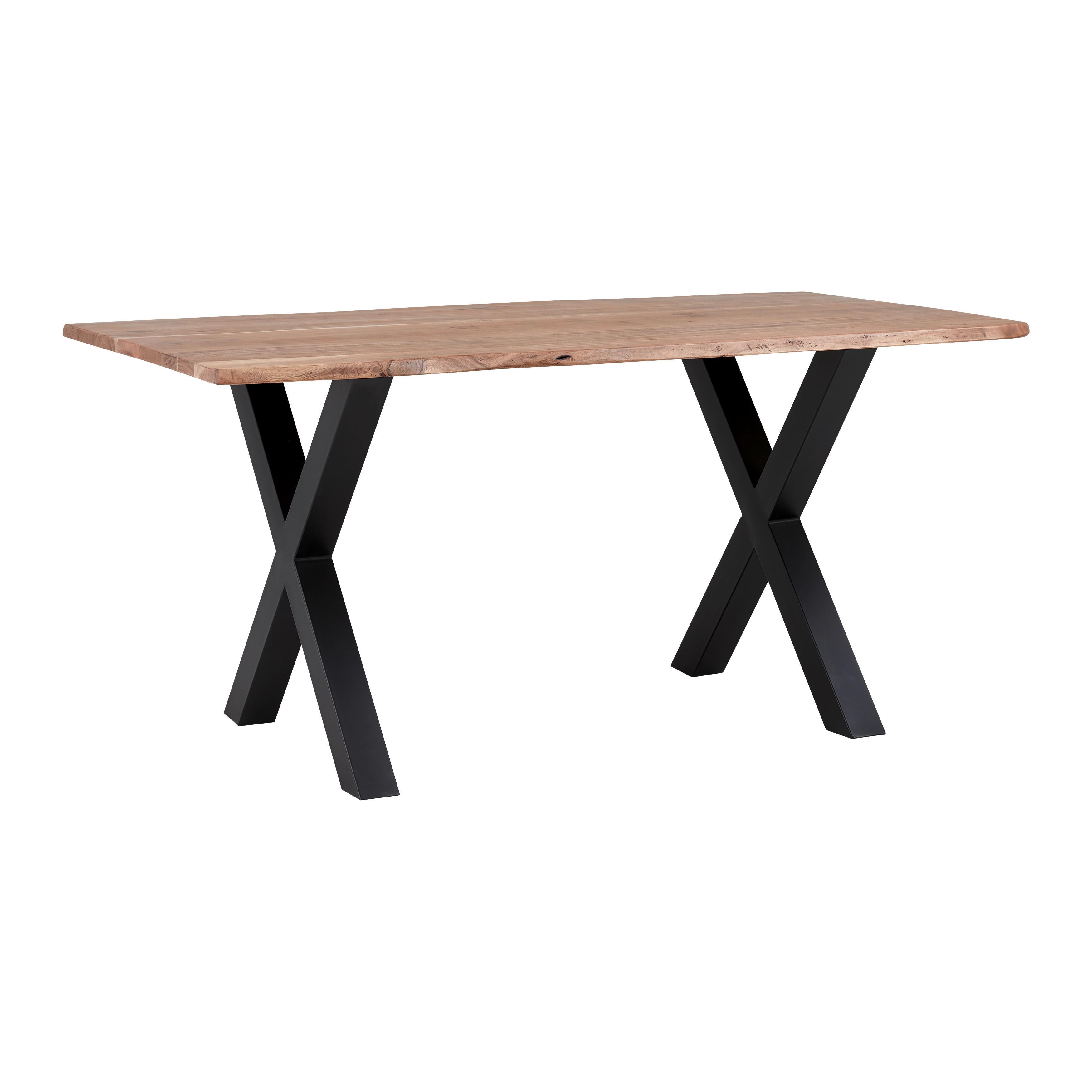 Stol Za Blagovaonicu Leilo - boje bagrema/crna, Moderno, drvo/metal (160/85/76cm) - Bessagi Home