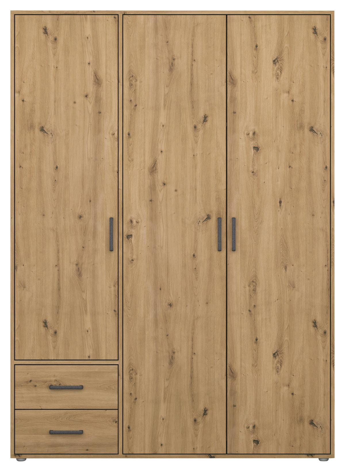 DULAP  USI ROTATIVE VOYAGER - stejar Artisan, Modern, material pe bază de lemn (140/194/53cm) - Modern Living