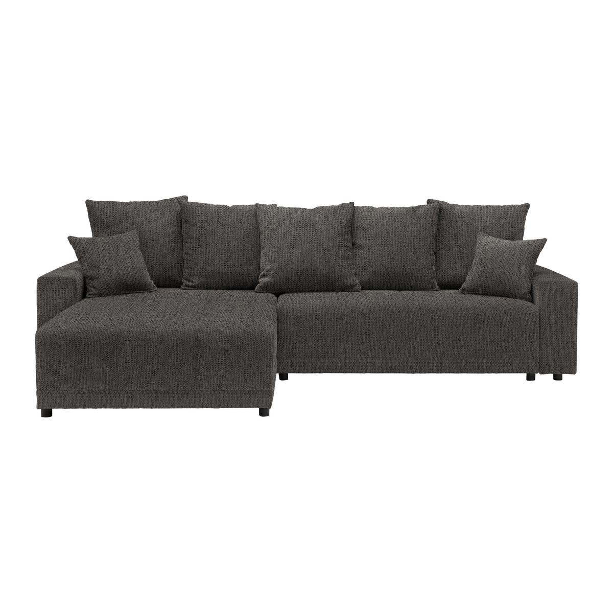 Ecksofa Alatri Anthrazit - Anthrazit/Schwarz, MODERN, Kunststoff/Textil (289/90/176cm) - Based