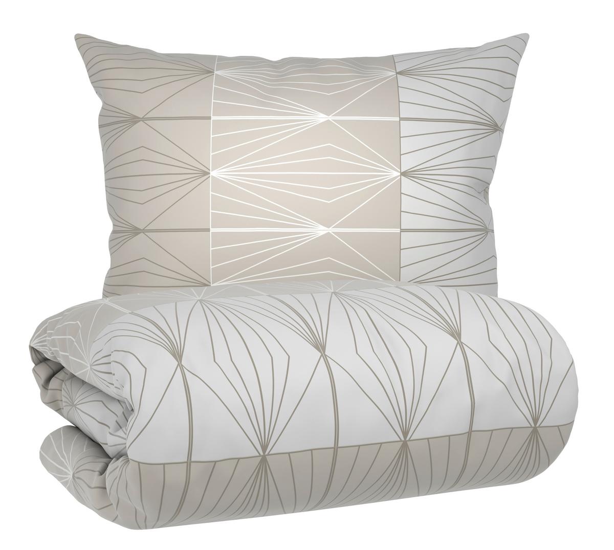 Bettwäsche Dubai Perlmutt ca. 140x200cm - Perlmutt, Textil (140/200cm) - Mömax