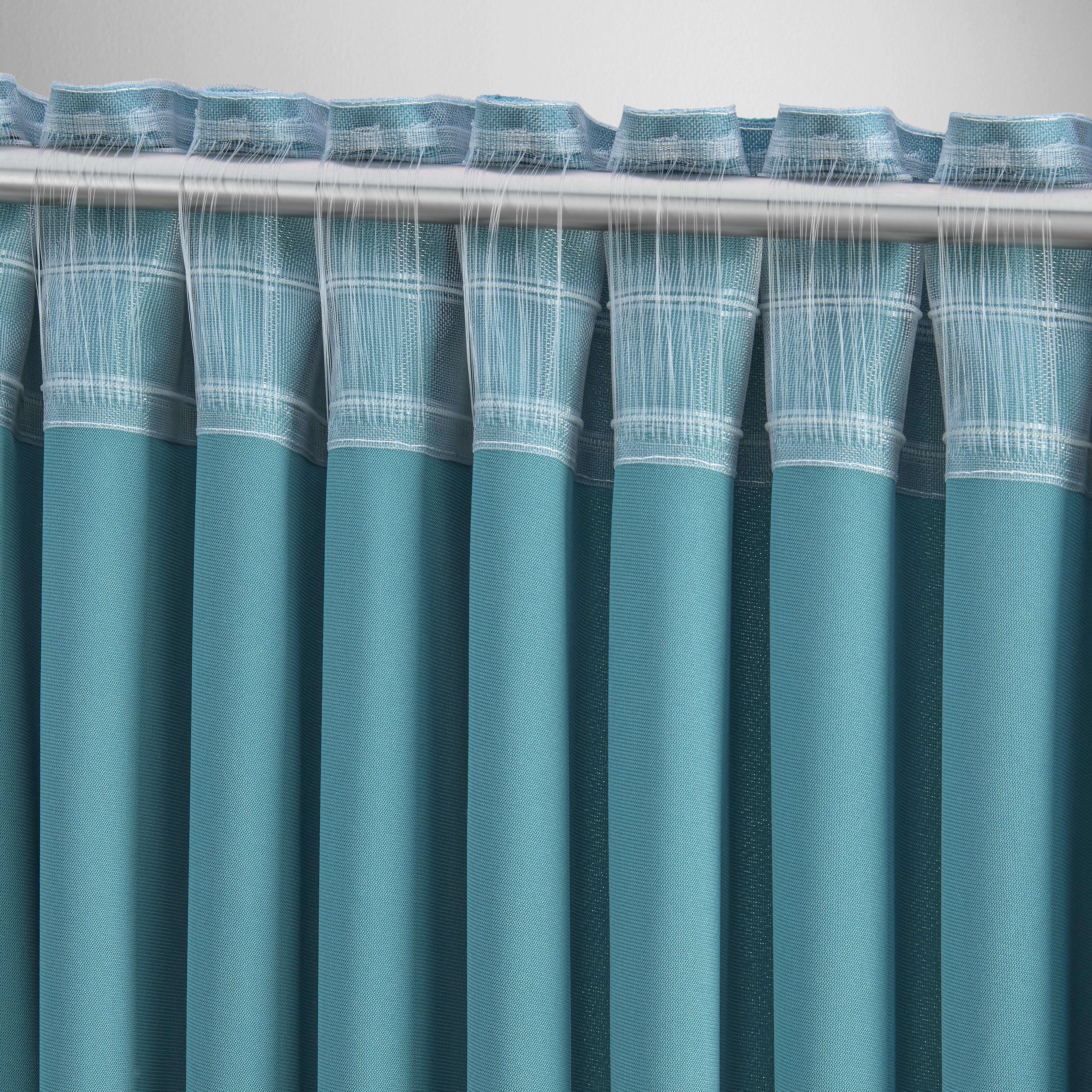 GARDINLÄNGD BIANCA - jadegrön, Klassisk, textil (140/245cm) - Modern Living
