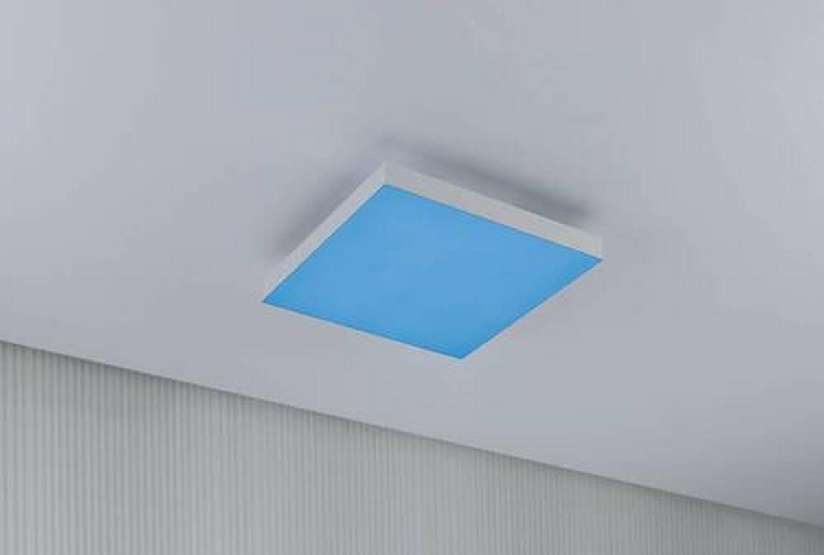 LED-Paneel Verlora Rainbow in Weiß max. 13,2 Watt - Weiß, Basics, Metall (29,5/29,5cm) - Paulmann
