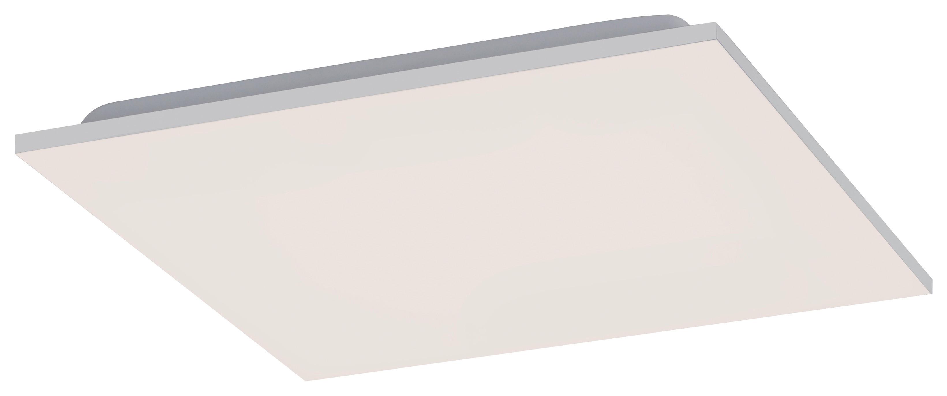 LAMPA SUFITOWA LED 15620-16 YUKON - biały/kolor aluminiowy, Basics, tworzywo sztuczne/metal (45/45/6,1cm)