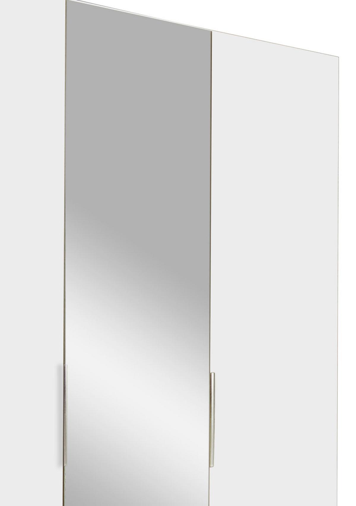 Ormar S Klasičnim Vratima Level 36a - bijela/srebrne boje, Moderno, staklo/drvni materijal (150/216/58cm) - Modern Living