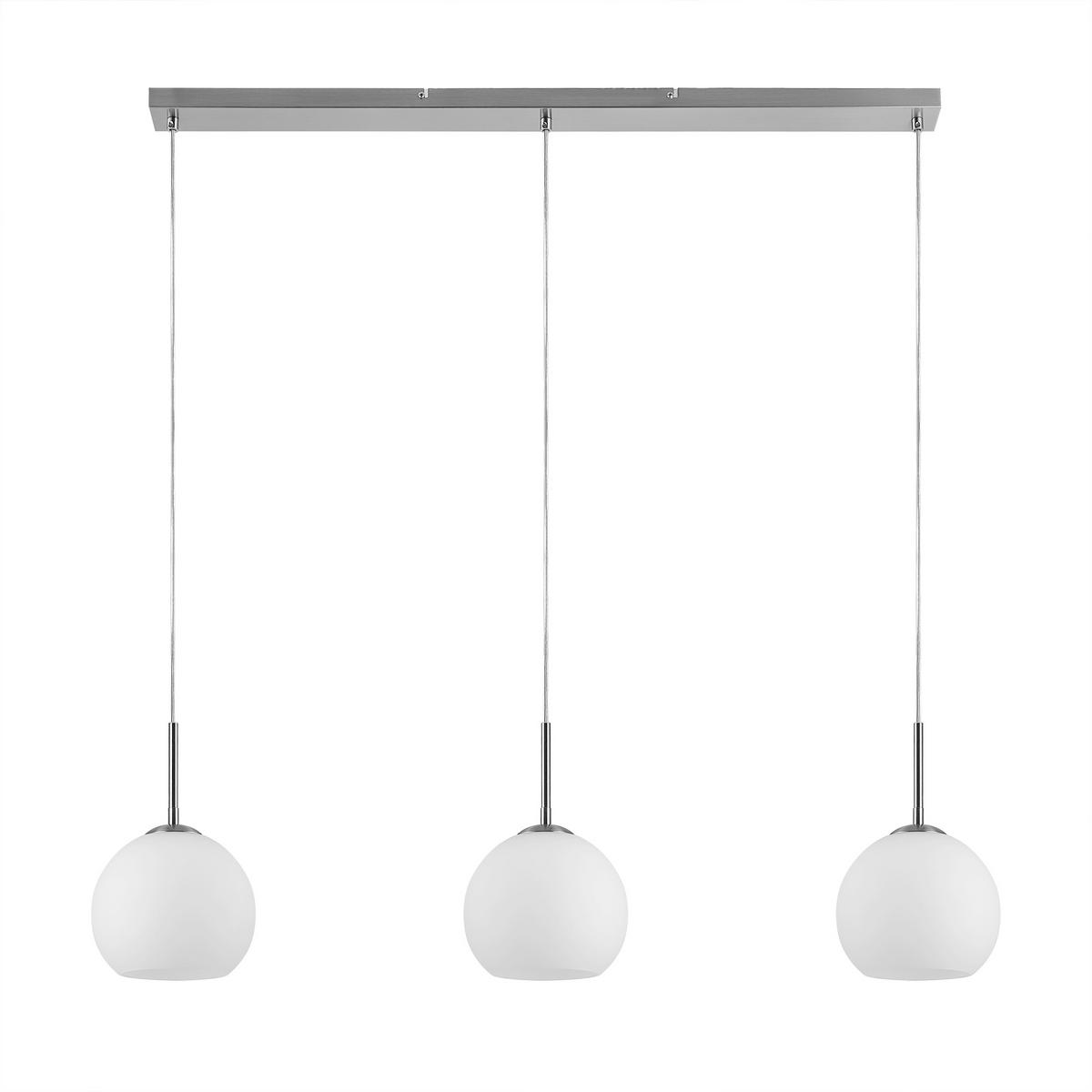 LAMPA WISZĄCA LEONIE *SBN* - opal, Basics, metal/szkło (110/20/150cm) - Novel