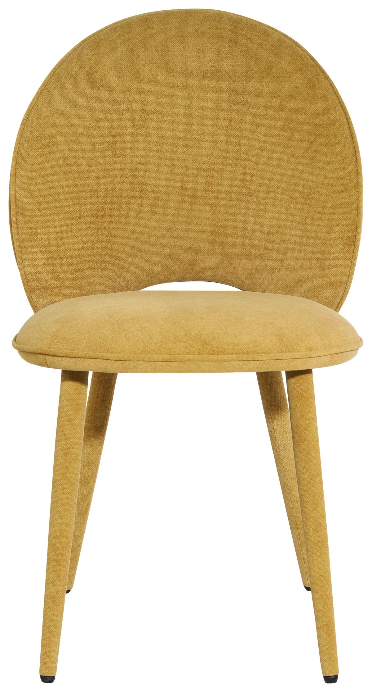 KRZESŁO LAVIK - żółty, Modern, metal/drewno (50/87/58,5cm) - Livetastic