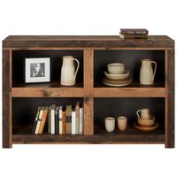 Regal in Braun/Dunkelgrau - Dunkelbraun, KONVENTIONELL, Holzwerkstoff/Kunststoff (146/95/36cm) - Mömax