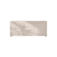 Široka Komoda Basic, Kašmir - kašmir/črna, Design, kovina/umetna masa (210/86/43cm) - MID.YOU