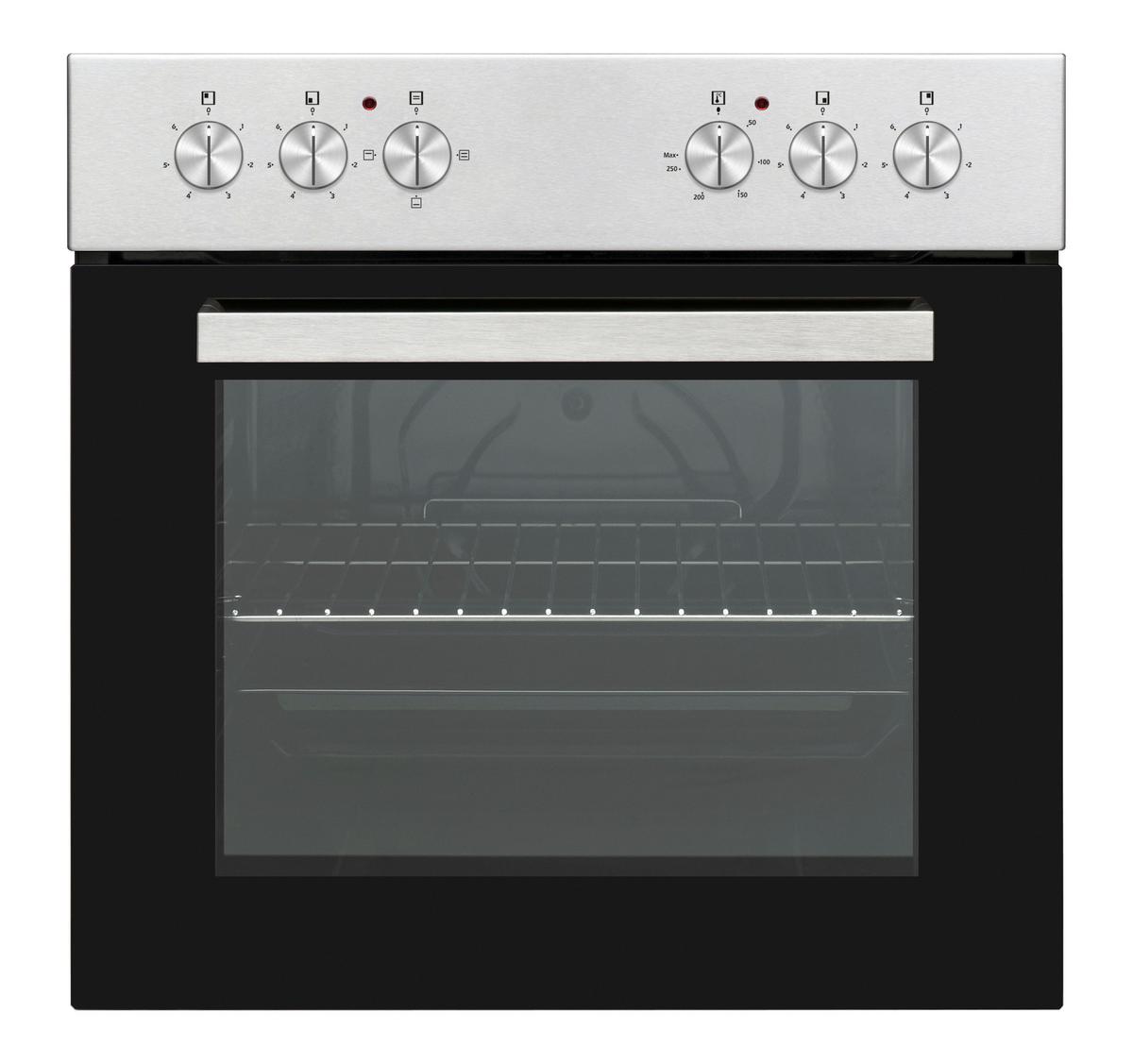 Küchenblock "Wito" , Weiß - Edelstahlfarben/Hellgrau, MODERN, Glas/Holzwerkstoff (270cm) - FlexWell