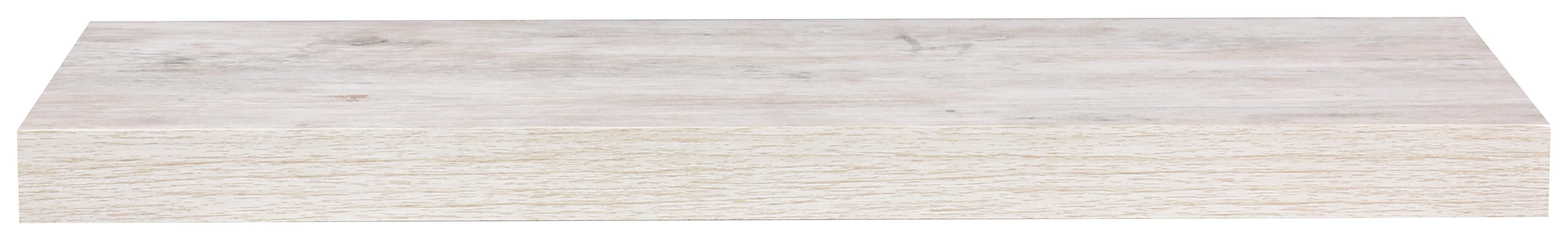 PÓŁKA ŚCIENNA SIMPLE - biały/dębowy, Design, materiał drewnopochodny (60/3,8/23,5cm) - Carryhome
