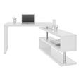 Pisalna Miza Matteo - bela/krom, Moderno, kovina/leseni material (130/76/128,5cm) - MÖMAX modern living