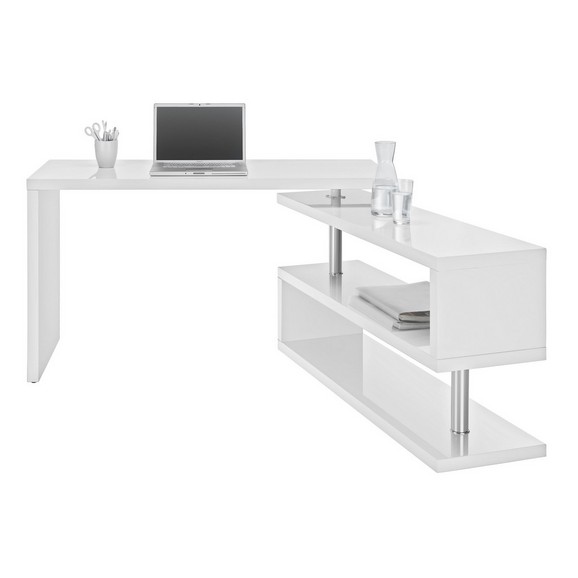 Schreibtisch in Weiß Hochglanz online kaufen mömax