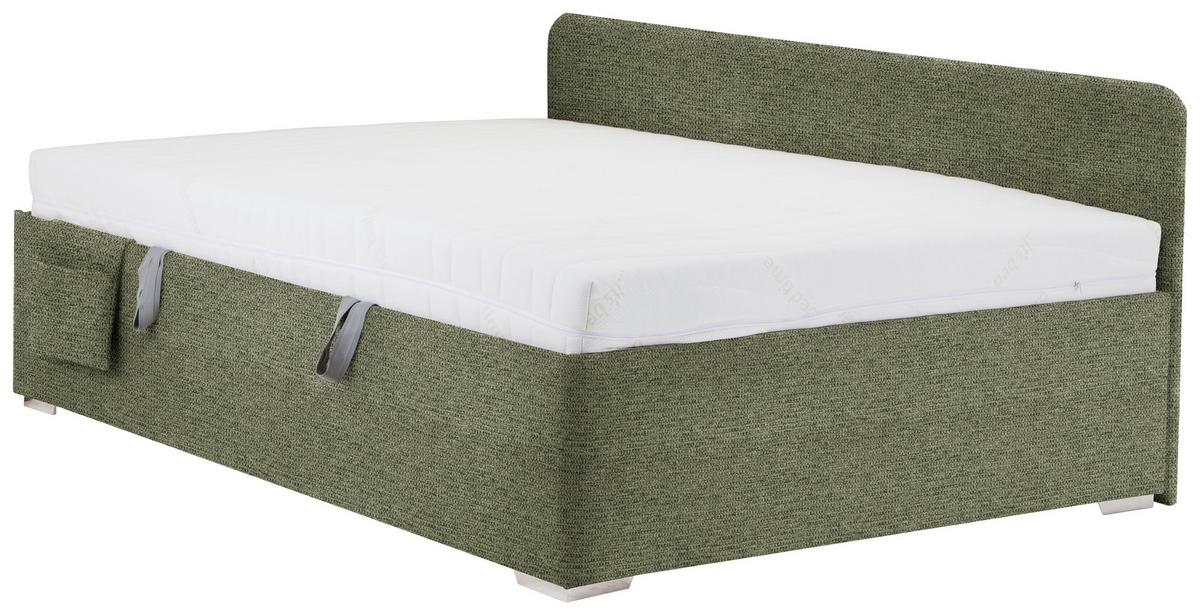 PAT REMI DECOR MASLINIU - culoare natur/măsliniu, Konventionell, lemn/textil (140/200cm) - Mömax