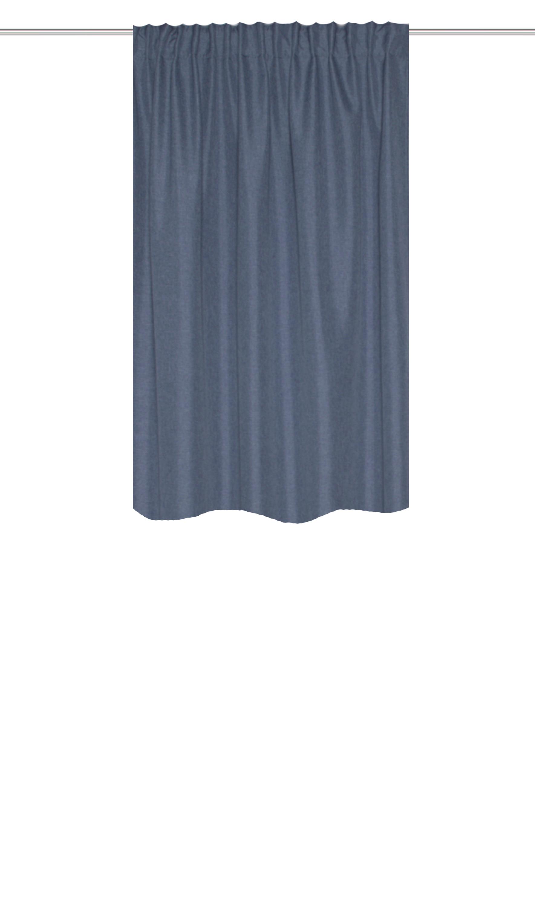 Wärmeschutzvorhang Eskimo Blau ca. 135x145cm - Blau, Basics, Textil (135/145cm)