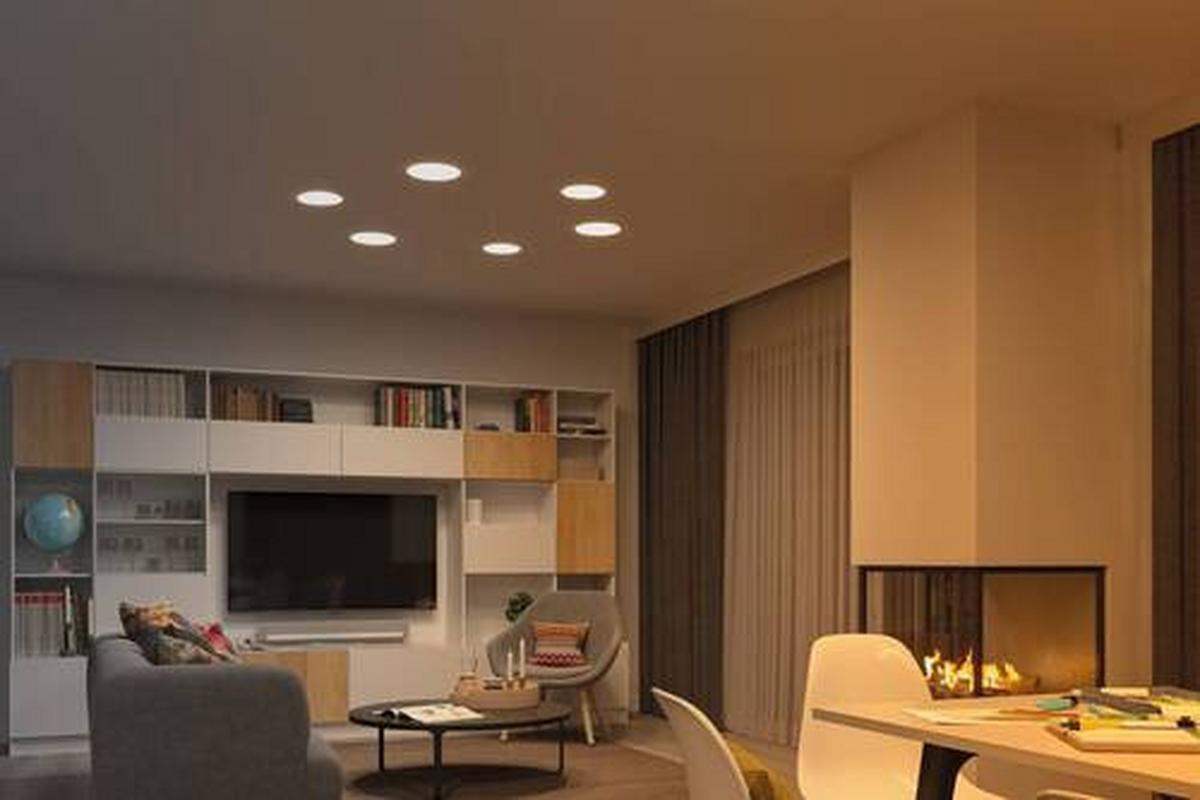 LED-Paneel Veluna VariFit in Weiß max. 15 Watt - Weiß, Basics, Kunststoff (18,5cm) - Paulmann