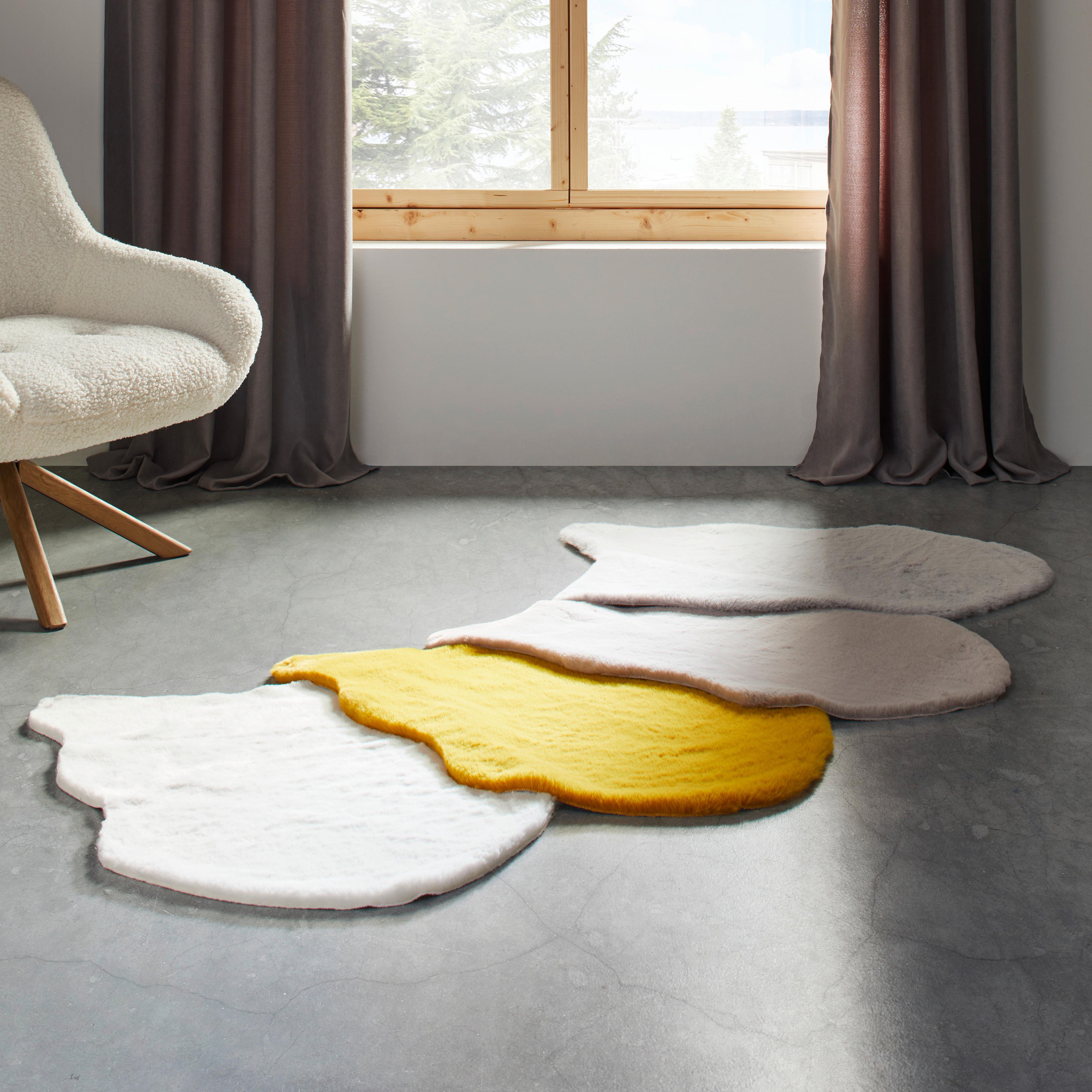 Umjetno Krzno Susi -Jub- - bijela/srebrne boje, Romantik / Landhaus, tekstil (90/60cm) - Modern Living