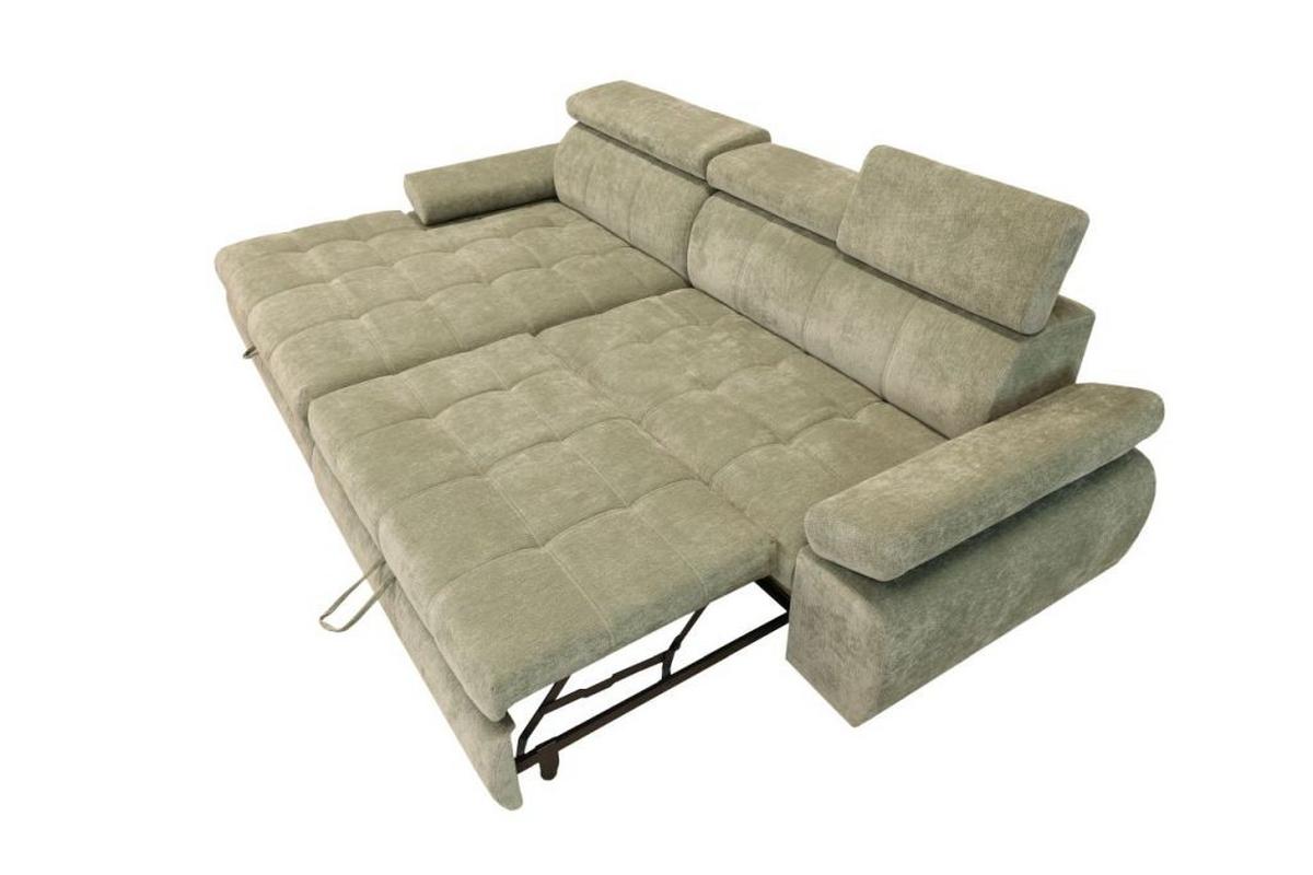 Kutna Garnitura Vegas - zelena/crna, Design, drvo/tekstil (173/294cm) - Modern Living