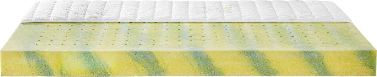 Kaltschaummatratze ca. 70x140cm - Weiss/Gelb (70/140cm) - Nadana