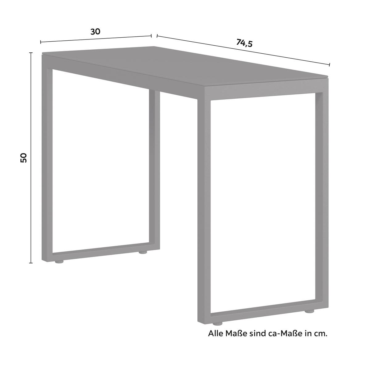 Kerti Garnitúra Valentina - fekete/sötétszürke, Modern, üveg/textil - Bessagi Garden
