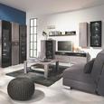 Regal Dark - siva/črna, Moderno, steklo/les (45/199/35cm) - Premium Living Regal Dark - siva/črna, Moderno, steklo/les (45/199/35cm) - Premium Living