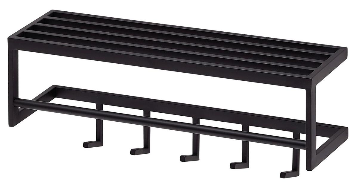 Stenski Obešalnik Wl6.449 - črna, Moderno, kovina (70/20/20cm) - MID.YOU