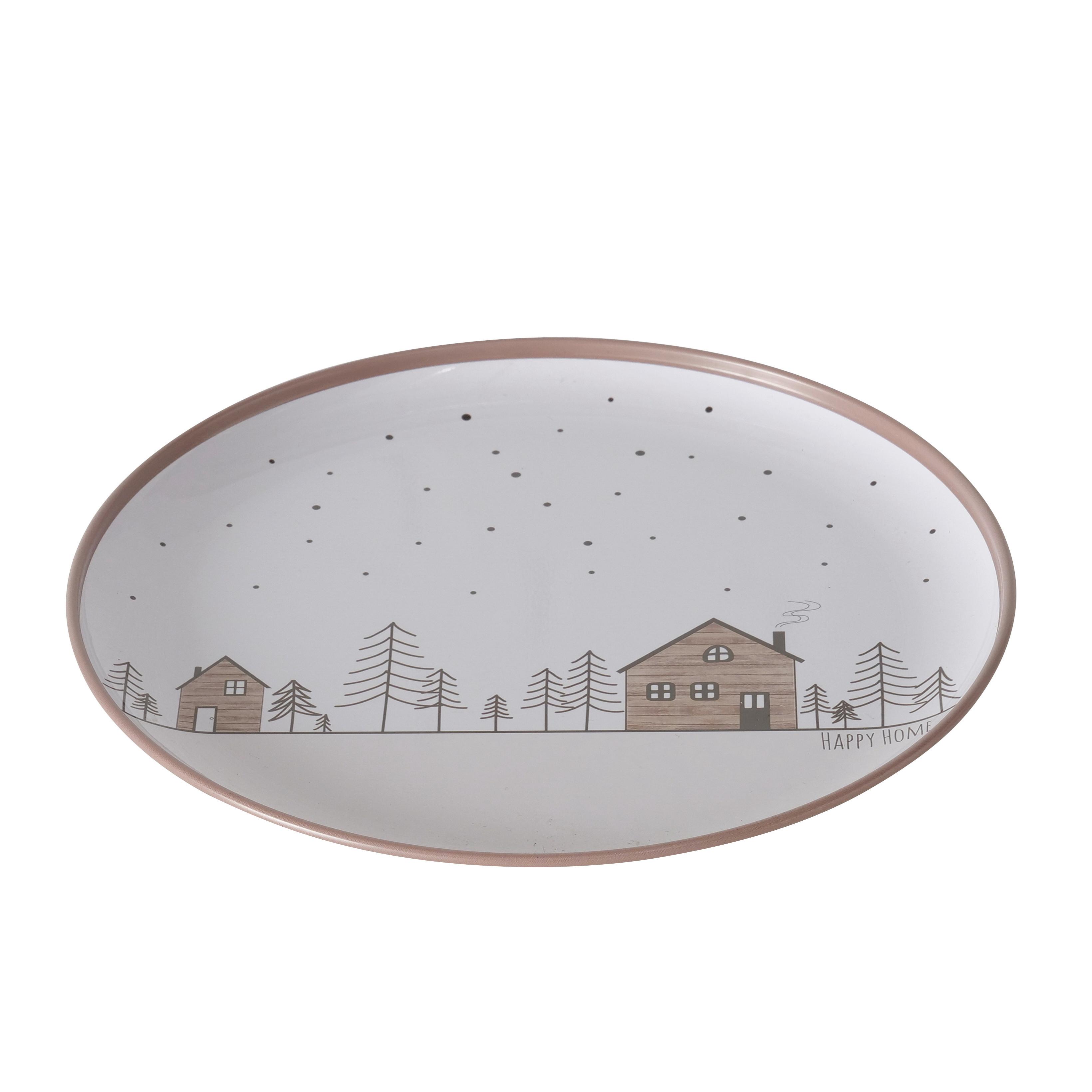 Dekoteller Homewood Multicolor - Multicolor, ROMANTIK / LANDHAUS, Metall (20cm) - Modern Living