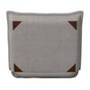 BÄDDFÅTÖLJ TAMARA - ljusgrå, Modern, metall/textil (82/31/69cm) - Bessagi Home
