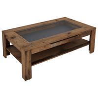 Couchtisch mit Ablagefach Ralph Braun - Anthrazit/Braun, Basics, Glas/Holzwerkstoff (110/67/43cm) - MID.YOU