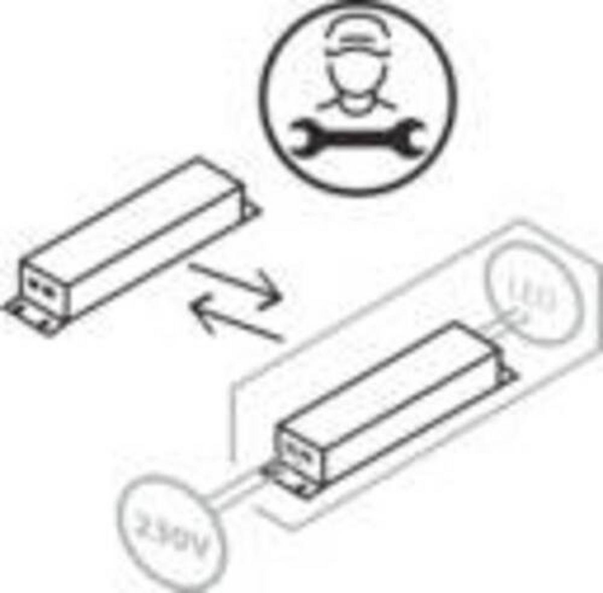 LED-Wandleuchte Chaumont Braun/Schwarz max. 9,5 Watt - Schwarz/Braun, Design, Holz/Metall (15,1/35cm) - Brilliant