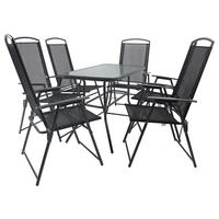 Vrtna Garnitura Gardenson, Antracit, 7-Delno - antracit, Basics, kovina/steklo - Gardenson