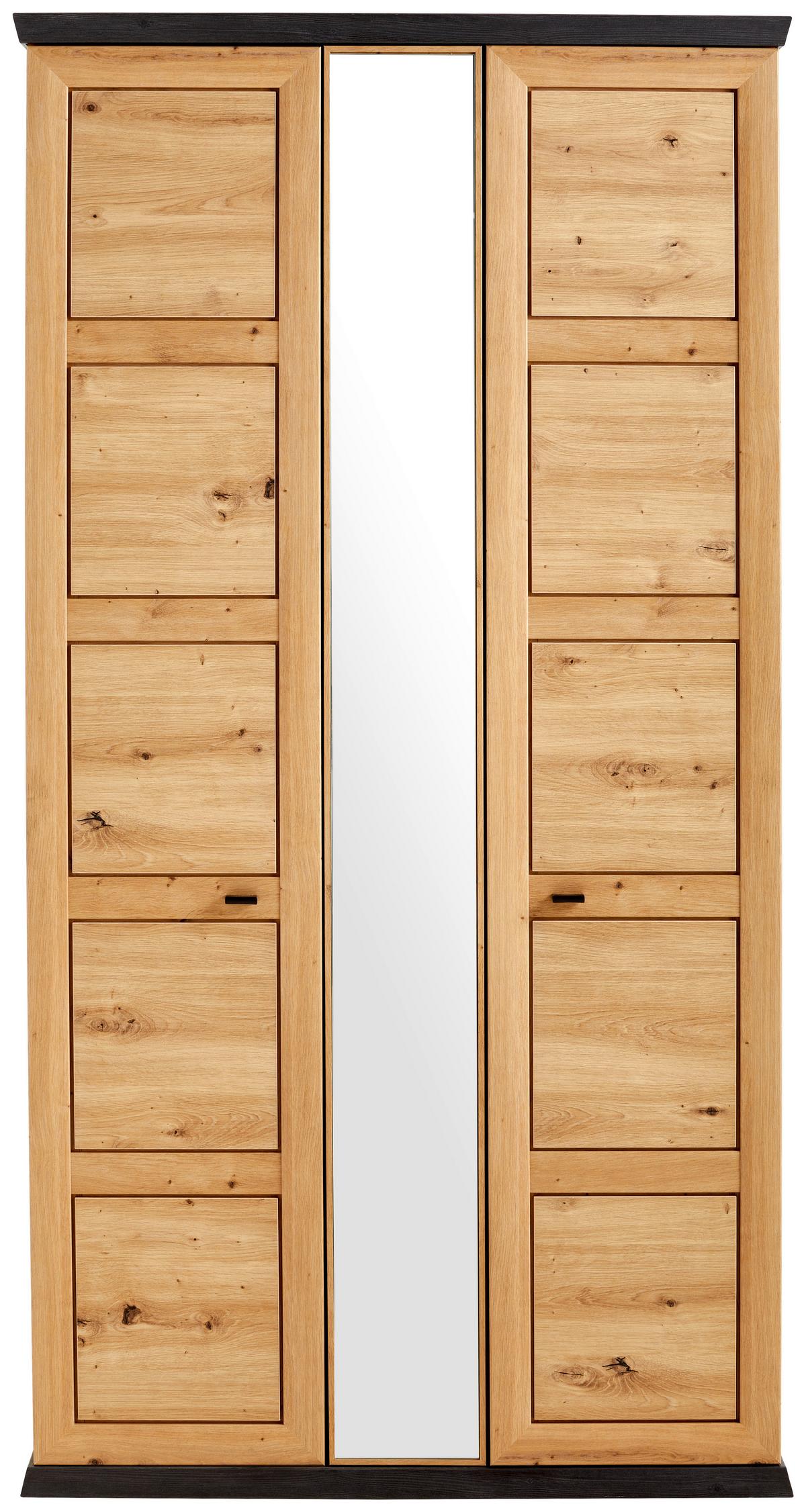 SZAFA DO PRZEDPOKOJU BENTON   -HOM IN- - czarny/dąb artisan, Lifestyle, materiał drewnopochodny/metal (103/196,5/38,5cm) - Hom`in