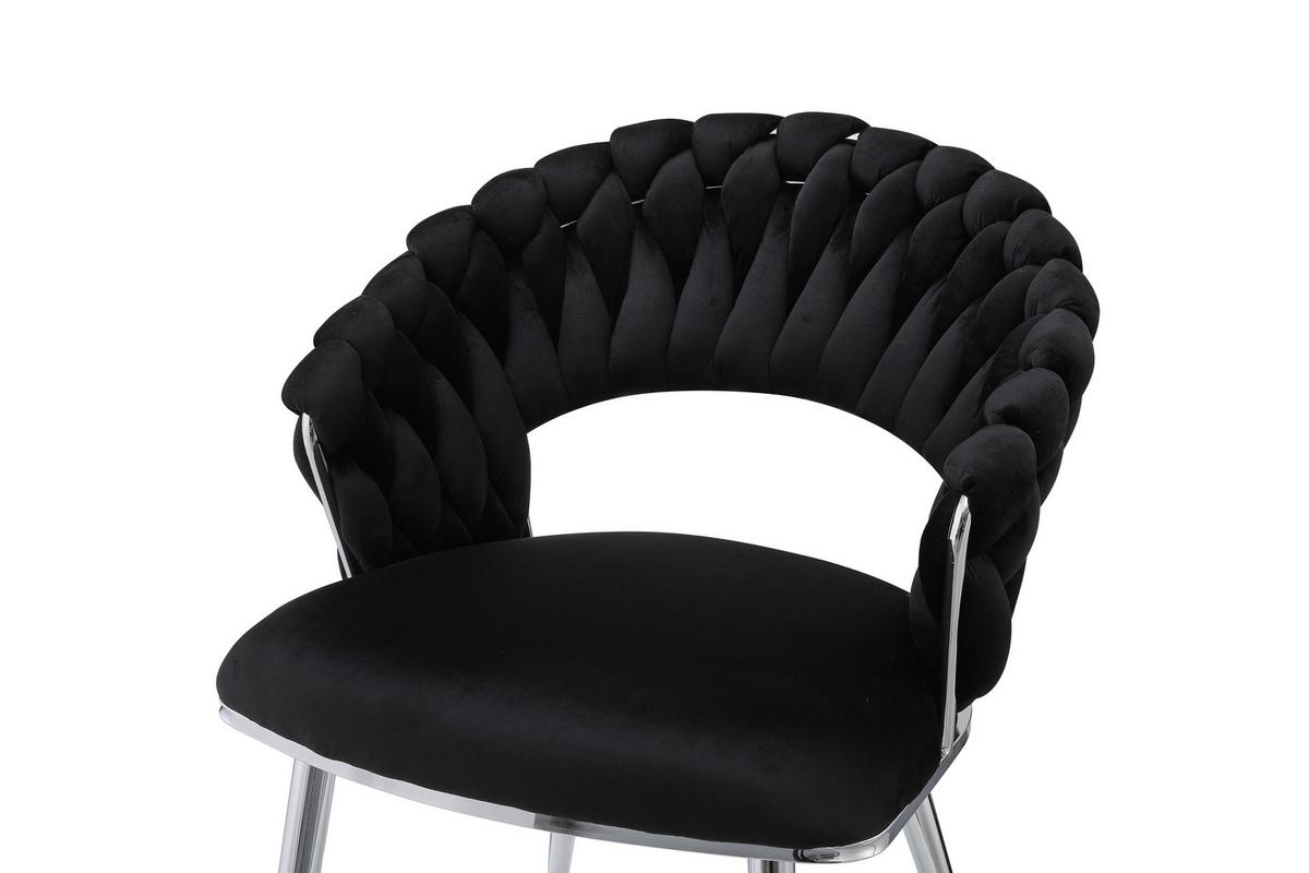 ARMLEHNSTUHL-SET FINESSE 125 - Silberfarben/Schwarz, Design, Kunststoff/Metall (61/82/60cm) - Kayoom