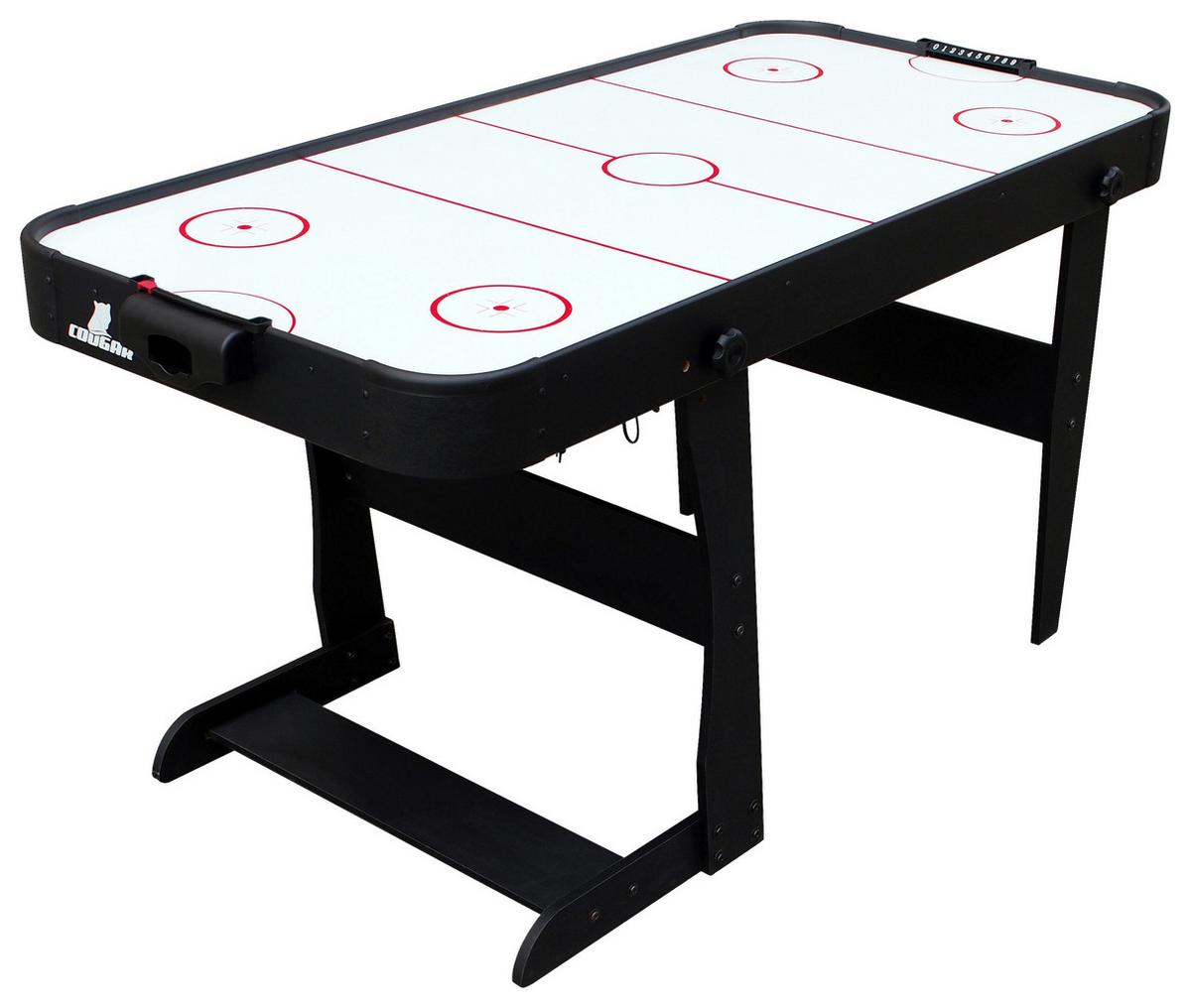 Airhockeytisch Icing, klappbar - Schwarz, KONVENTIONELL, Holz (73/79/152cm) - Ambia Garden