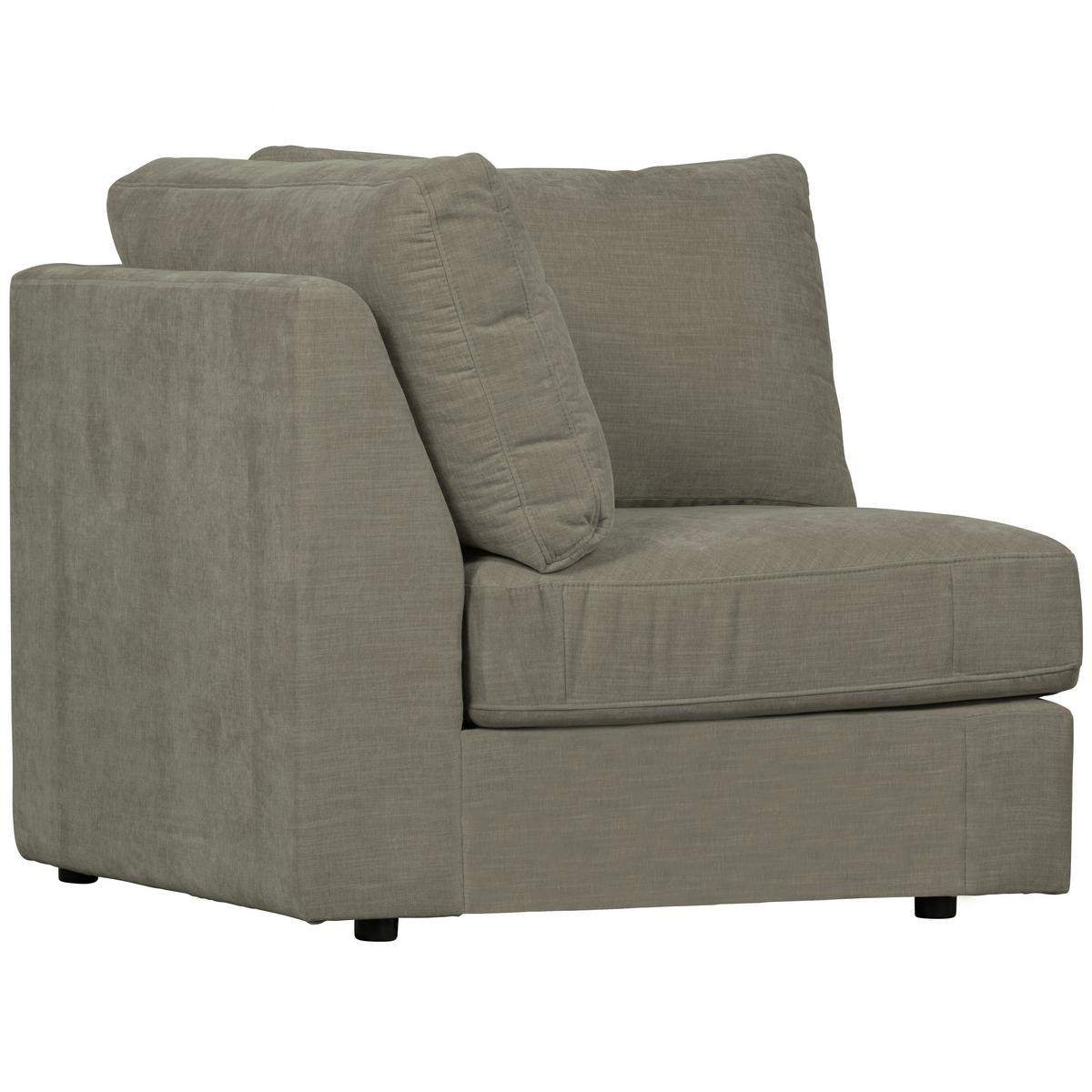 Sofaelement Family Grau B: 96cm - Schwarz/Grau, Design, Kunststoff/Textil (96/85/96cm) - Livetastic