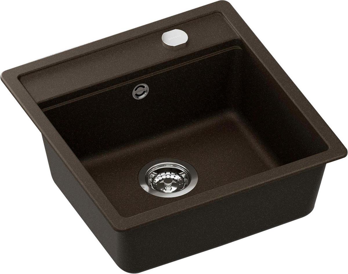 Spüle MONN100SABRO Bronzefarben - Bronzefarben, MODERN, Stein (49/51cm) - Schock