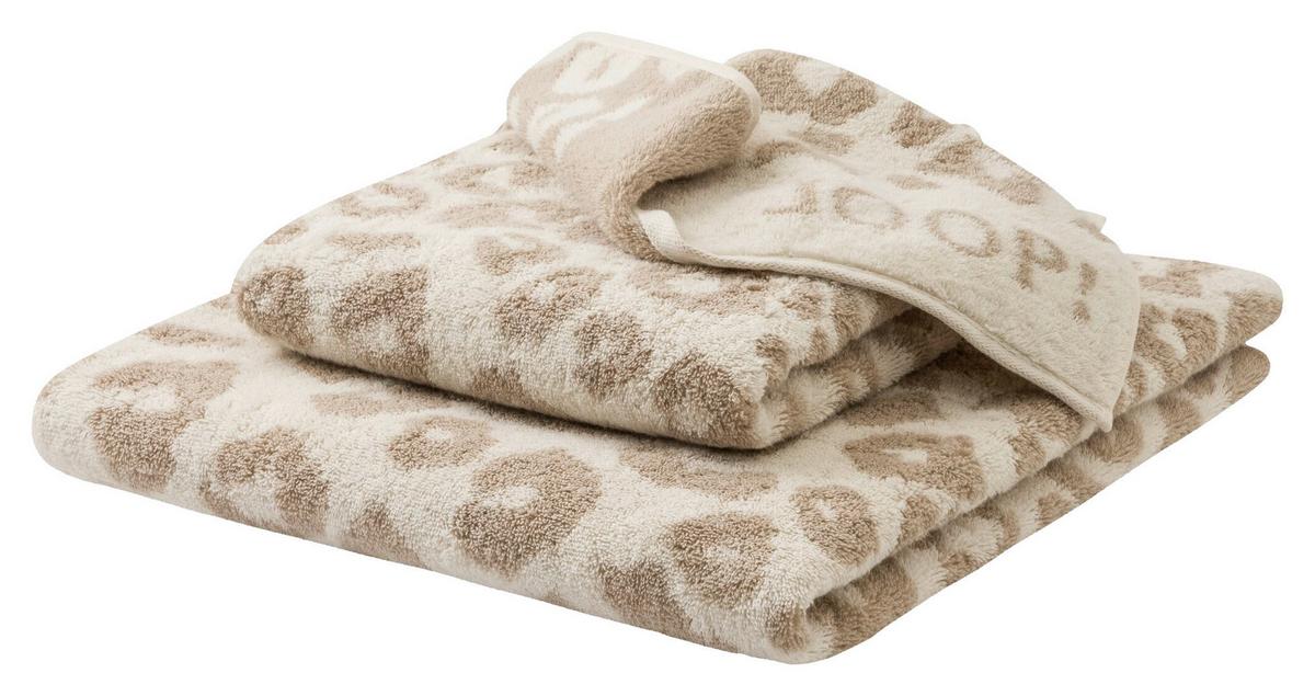 RĘCZNIK DO SAUNY JOOP! LEO - beżowy/kremowy, Basics, tkanina (80/200cm) - Joop!